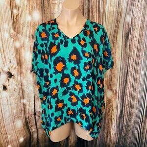 Cabi Leopard Rita Top 🐆 Blouse 👚 Size Small